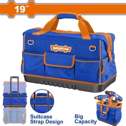 BOLSO DE HERRAMIENTAS CON BASE REFORZADA 19" 20KG CON  25 BOLSILLOS WADFOW WTG3120