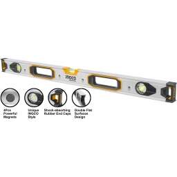 NIVEL IMANTADO 120CM ALUMINIO INGCO HSL38120M