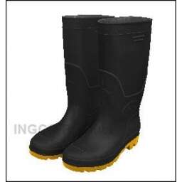 BOTAS DE LLUVIA NEGRA/TRABAJO TALLE 40 INGCO