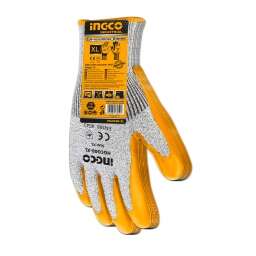 GUANTES AMARILLO RESISTENTE A CORTES HGCG08-XL INGCO  TALLE XL