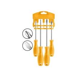 JUEGO 4PCS (ECO) AMARILLO DESTORNILLADORES INGCO HKSD0458