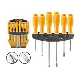 JUEGO 6PCS (ECO) AMARILLO DESTORNILLADORES INGCO HKSD0658