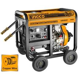 GENERADOR 4,6KW; MOTO SOLDADORA 180amp; CARGADOR DE BATERIA 12V; MOTOR DIESEL 9HP; INGCO GDW65001