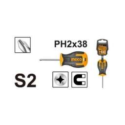 DESTORNILLADOR PHILIPS ENANO 6MM X 38MM IMANTADO INGCO HS68PH2038