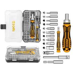 SET DESTORNILLADOR C 55 ACCESORIOS BLISTER INGCO HKSDB0558