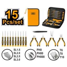 SET DESTORNILLADOR PRESICION 15 PCS INGCO HKTTS0151