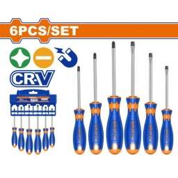 SET 6 DESTORNILLADORES CROMO VANADIO WADFOWSS1206