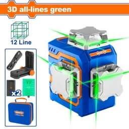 NIVEL LASER 3D VERDE WADFOW WLE2M12