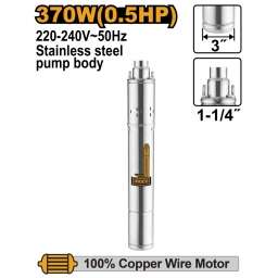 BOMBA SUMERGIBLE 370W 0.5 HP TIPO GUSANO INGCO SWP3701