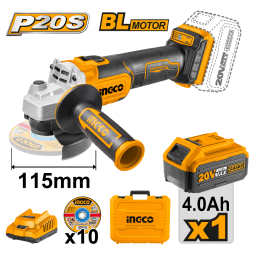 AMOLADORA A BATERIA 412 20V C 1BAT Y 1CARG INGCO CAGLI2011587