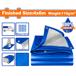 LONA 4X6 MT AZUL 110GRM2 WADFOW WTQ1846