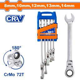 SET X 5 LLAVE COMBINADA C CRIQUE CABEZA MOVIL WSP5205 WADFOW
