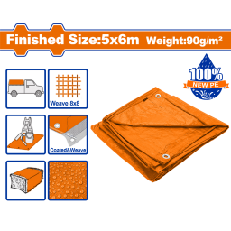 LONA NARANJA 5X6MT 90GM2 IMPERMEABLE WADFOW WTQ0956