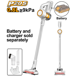 ASPIRADORA CICLONICA 0.8L A BATERIA 9KPA  P20S BATERIA  20V SIN BAT SIN CARG INGCO CVLI20061