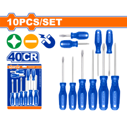 SET X 10 DESTORNILLADORES PALETAPHILLIPS WADFOW WSS2410
