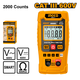 TESTER MULTIMETRO CAT3 600V INGCO DM6011