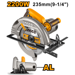 SIERRA CIRCULAR INDUSTRIAL DE MANO INGCO CS2358 DISCO 9 2200W