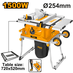 SIERRA DE MESA C RUEDAS INGCO TS15008 10" 1500W 4500RPM