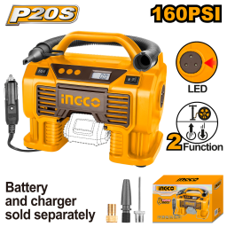 INFLADOR A BATERIA  INDUSTRIAL 20V INGCO CACLI2002