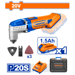 HERRAMIENTA MULTIFUNCION A BATERIA 20V BATERIA P20S CON BAT CARG  Y VALIJA WADFOW WMUP5021