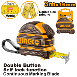 CINTA METRICA 5MT X 19MM METRICA Y PULGADAS INGCO HSMT08519