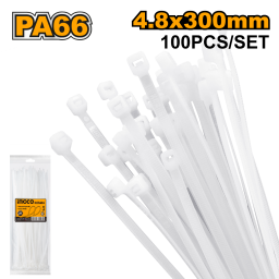 COLLARIN PRECINTO BLANCO 30 CM X 4.8 INGCO HCT3002 100 U X PACK