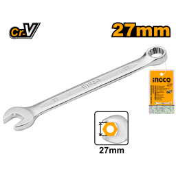 LLAVE COMBINADA BOCA Y ESTRIADA CR-V 27 MM INGCO HCSPA271