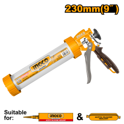 PISTOLA APLICAR SILICONA INDUSTRIAL 9" INGCO HCG0109