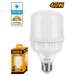 LAMPARA LED T 40W E27 LUZ FRIA INGCO HLBACD3401T