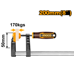 PRENSA F 50 X 200 MM INGCO HFC020502