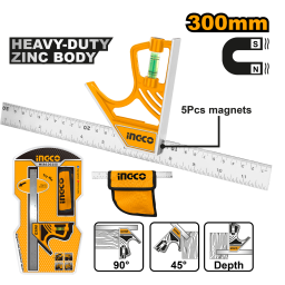 ESCUADRA COMBINADA HSR530255 MAGNETICA INGCO