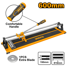 CORTADORA DE CERAMICA MANUAL 60CM INGCO HTC04600 CAPACIDAD CORTE:12MM 3.5KG