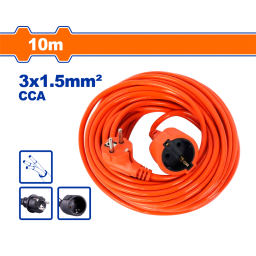 ALARGUE 10M ENCHUFE Y CONECTOR  TIPO SCHUKO WADFOW WEJAG03