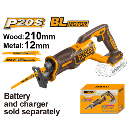 SIERRA SABLE A BATER�A P20S 20V BRUSHLESS MOTOR SBAT, SCARG INGCO CRSLI2108