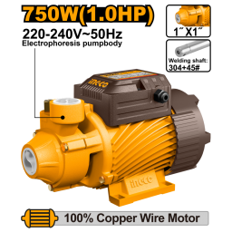 BOMBA PERIFRICA 1HP 750W 50L/MIN 52M INGCO VPM75068