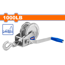 MALACATE MANUAL 1000LB 460KG C/CABLE 8M GANCHO ACERO WADFOW WJW1101