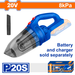 ASPIRADORA A BATER�A P20S 20V 0.45L C/ACCESORIO SIN BATERIA SIN CARGADOR WADFOW WLV2020