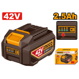 BATERIA LITIO 42V 2.5AH CON INDICADOR DE CARGA PARA LINEA P42M INGCO FBLI42251