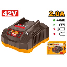 CARGADOR BATERIA 42V 2.0A PARA LINEA P42M INGCO FCLI42021