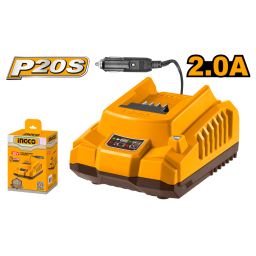 CARGADOR PARA AUTO P20S 20V 2.0AH INGCO FCLI2012