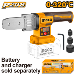 TERMOFUSORA A BATERIA P20S 20V 320�C + ACCESORIOS,  SIN BAT SIN CARGADOR INGCO PTWTLI2018