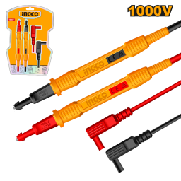 CABLES DE PRUEBA PARA TESTER MULTIMETRO CAT III 1000V 100CM INGCO HTL31001