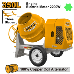HORMIGONERA 350LTS 2200W 3HP INGCO CM906-1