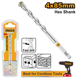 MECHA MAMPOSTERIA 4 X 85MM ENCASTRE HEX. INGCO DBM2210485